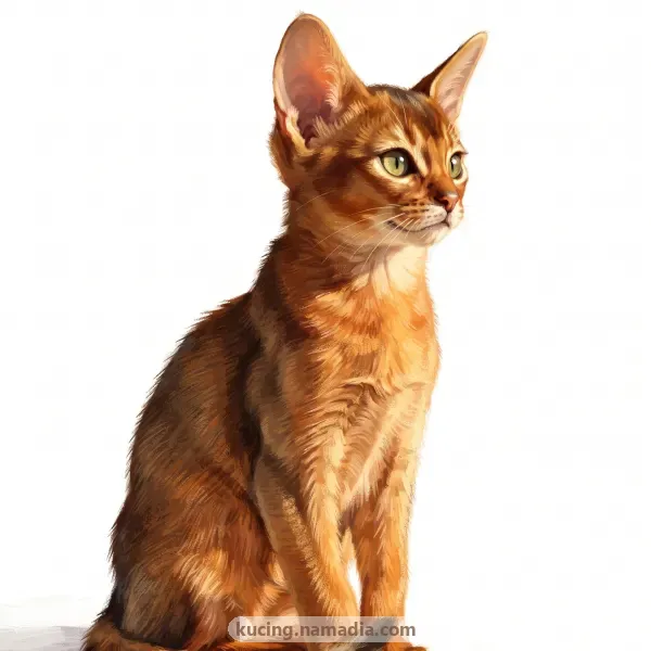 Lukisan kucing Abyssinian