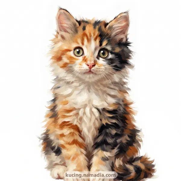 Anak kucing calico